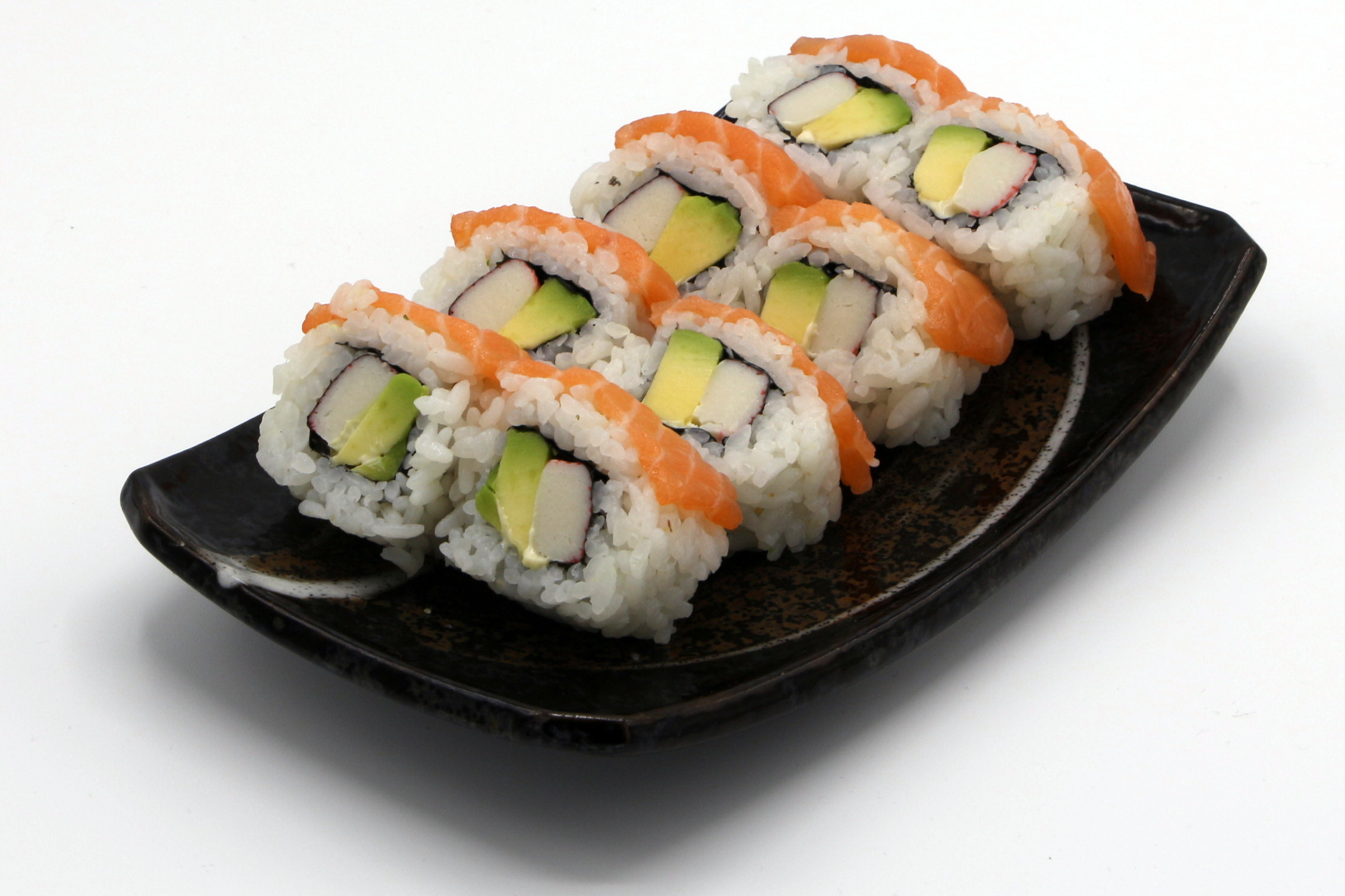 120. Cali. Lachs Rainbow – Sushi Mitarzu